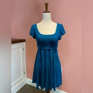 Forever 21 teal mini stretch dress